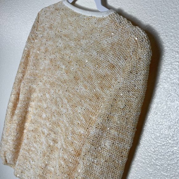 Amina Rubinacci | Boucle Sequin Knit Cardigan - Picture 4 of 8